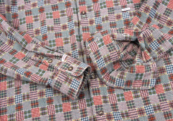 Papas Cotton Multi-Panel Check Flannel Shirt Multi Size 46S