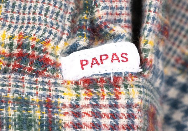 Papas Cotton Multi-Panel Check Flannel Shirt Multi Size 46S