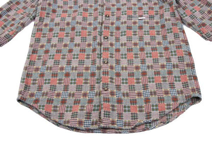 Papas Cotton Multi-Panel Check Flannel Shirt Multi Size 46S