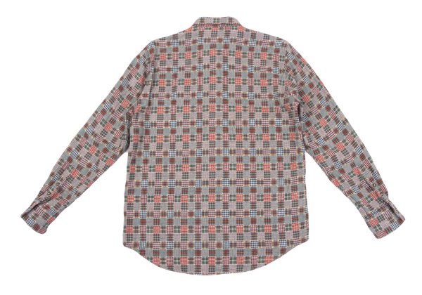 Papas Cotton Multi-Panel Check Flannel Shirt Multi Size 46S