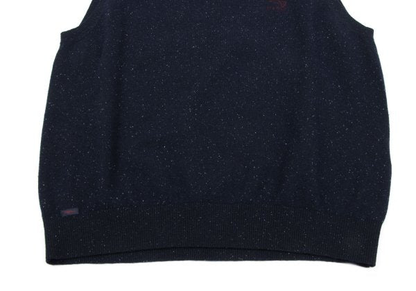 Papas Rayon Blend Embroidered Sleeveless Knit Blue Size 48M