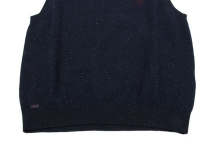 Papas Rayon Blend Embroidered Sleeveless Knit Blue Size 48M