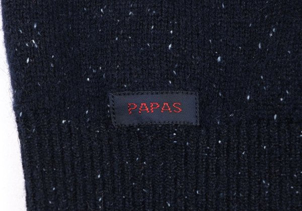 Papas Rayon Blend Embroidered Sleeveless Knit Blue Size 48M