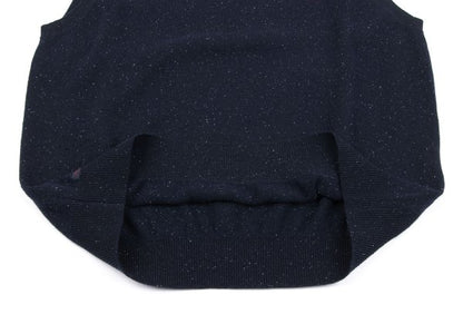Papas Rayon Blend Embroidered Sleeveless Knit Blue Size 48M