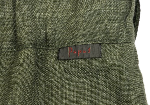Papas Linen Tapered Pants Green Size 48M
