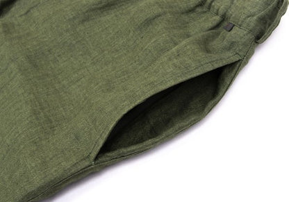Papas Linen Tapered Pants Green Size 48M