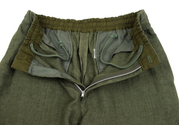 Papas Linen Tapered Pants Green Size 48M