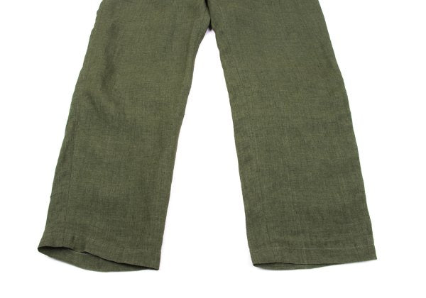 Papas Linen Tapered Pants Green Size 48M