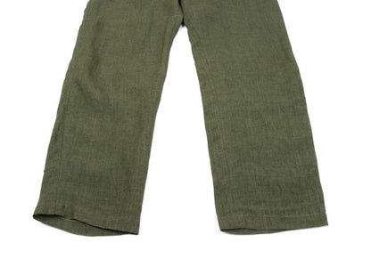 Papas Linen Tapered Pants Green Size 48M