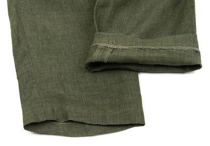 Papas Linen Tapered Pants Green Size 48M