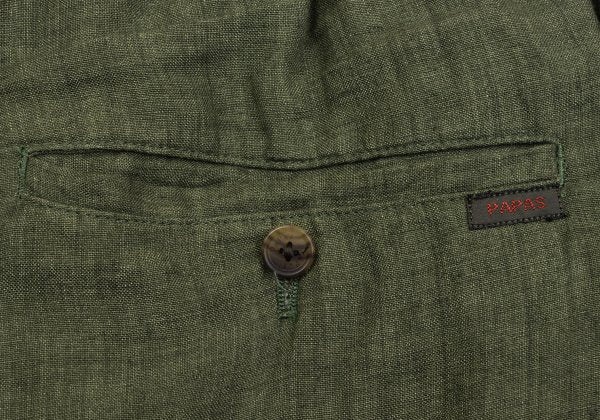 Papas Linen Tapered Pants Green Size 48M