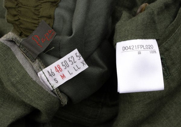 Papas Linen Tapered Pants Green Size 48M