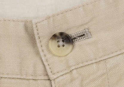 Papas Cotton-Linen Blend Stretch Pants Beige Size 48M