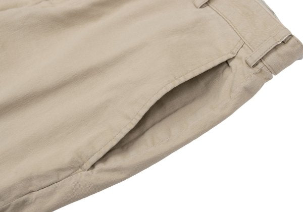 Papas Cotton-Linen Blend Stretch Pants Beige Size 48M