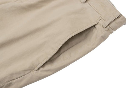 Papas Cotton-Linen Blend Stretch Pants Beige Size 48M