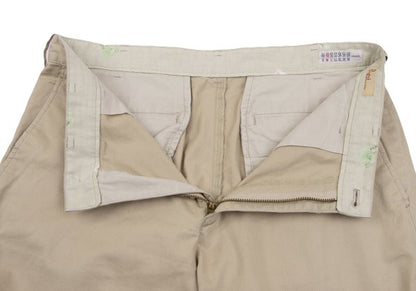 Papas Cotton-Linen Blend Stretch Pants Beige Size 48M