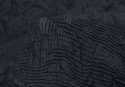 ISSEY MIYAKE Wrinkle Pleats High Neck Top Gray Size M