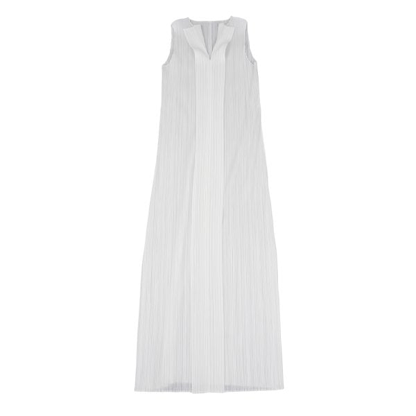PLEATS PLEASE Sleeveless Skipper Dress White Size 3