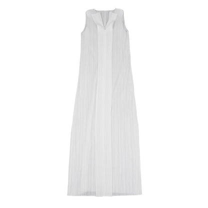 PLEATS PLEASE Sleeveless Skipper Dress White Size 3