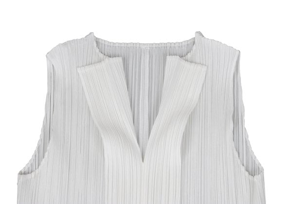 PLEATS PLEASE Sleeveless Skipper Dress White Size 3