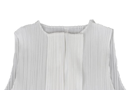 PLEATS PLEASE Sleeveless Skipper Dress White Size 3