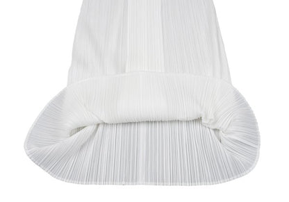 PLEATS PLEASE Sleeveless Skipper Dress White Size 3