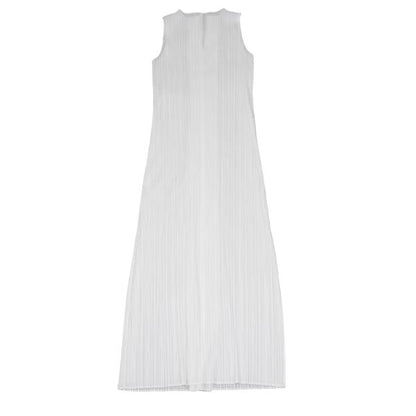 PLEATS PLEASE Sleeveless Skipper Dress White Size 3