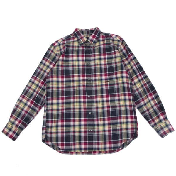 Papas Cotton Multi Over Check BD Flannel Shirt Multi Size M