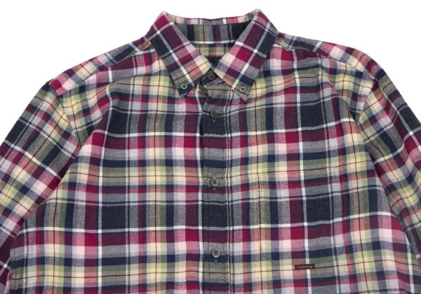 Papas Cotton Multi Over Check BD Flannel Shirt Multi Size M