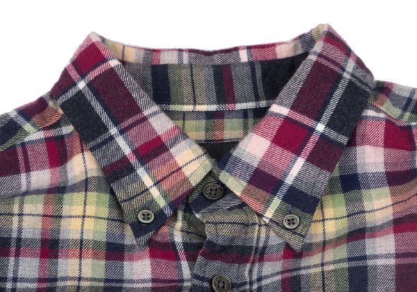 Papas Cotton Multi Over Check BD Flannel Shirt Multi Size M