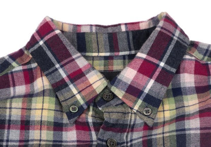 Papas Cotton Multi Over Check BD Flannel Shirt Multi Size M