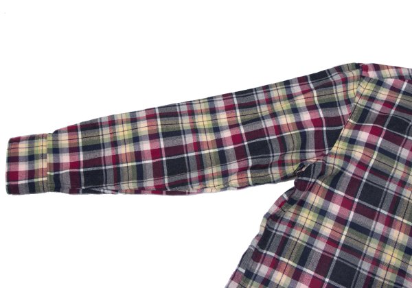Papas Cotton Multi Over Check BD Flannel Shirt Multi Size M