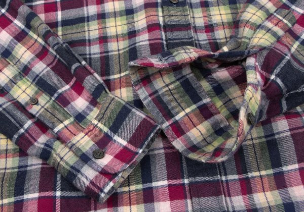 Papas Cotton Multi Over Check BD Flannel Shirt Multi Size M