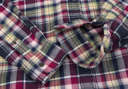 Papas Cotton Multi Over Check BD Flannel Shirt Multi Size M