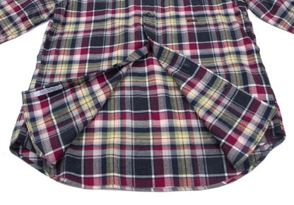 Papas Cotton Multi Over Check BD Flannel Shirt Multi Size M