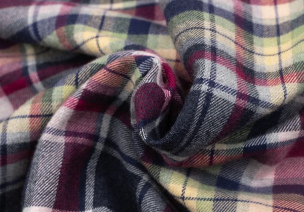 Papas Cotton Multi Over Check BD Flannel Shirt Multi Size M