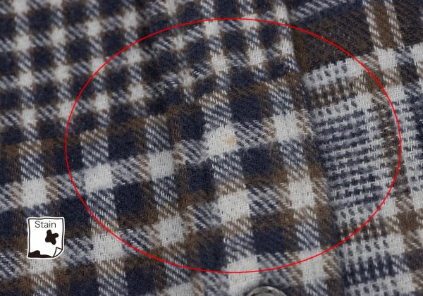 Papas Cotton Crazy Pattern BD Flannel Blue Brown Shirt Size M