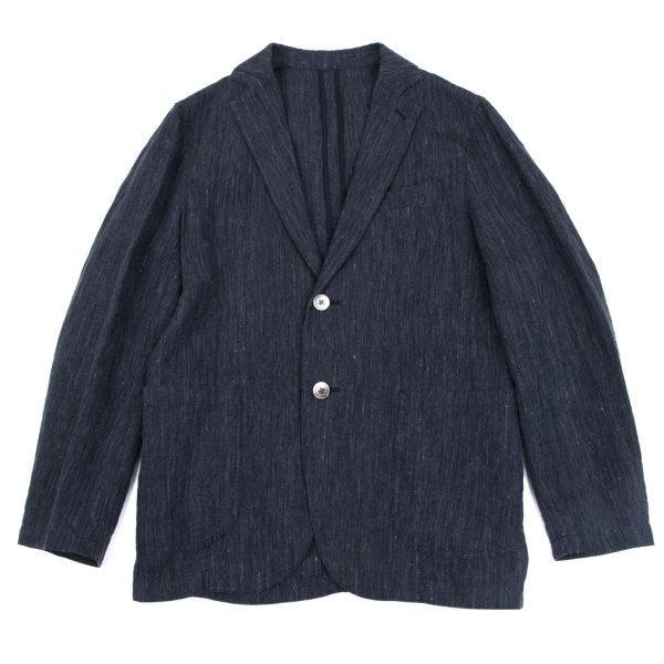Papas+ Linen Denim-Like 2B Jacket Navy Size S
