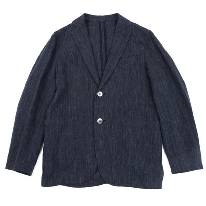 Papas+ Linen Denim-Like 2B Jacket Navy Size S