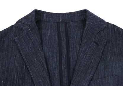 Papas+ Linen Denim-Like 2B Jacket Navy Size S