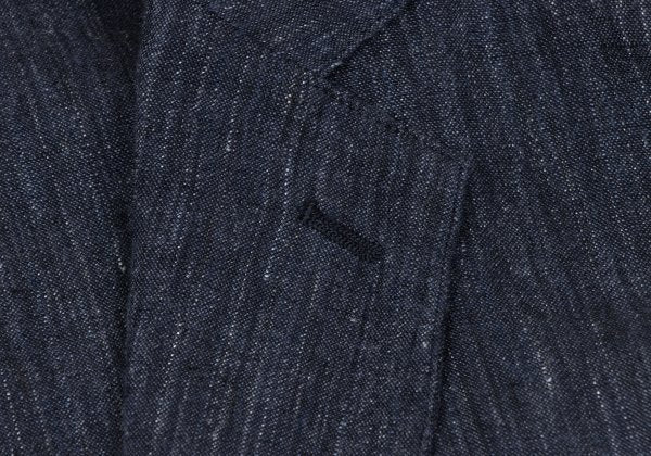 Papas+ Linen Denim-Like 2B Jacket Navy Size S