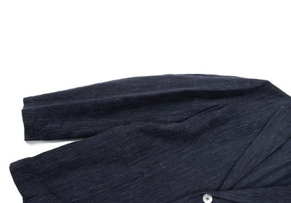 Papas+ Linen Denim-Like 2B Jacket Navy Size S