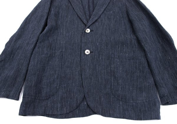Papas+ Linen Denim-Like 2B Jacket Navy Size S