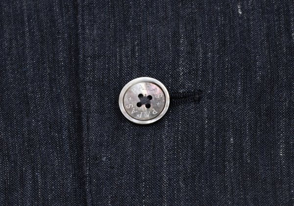 Papas+ Linen Denim-Like 2B Jacket Navy Size S