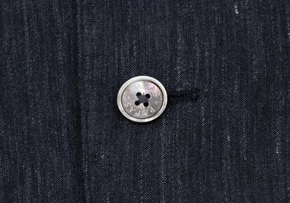 Papas+ Linen Denim-Like 2B Jacket Navy Size S