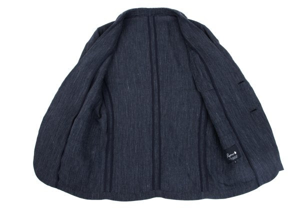 Papas+ Linen Denim-Like 2B Jacket Navy Size S