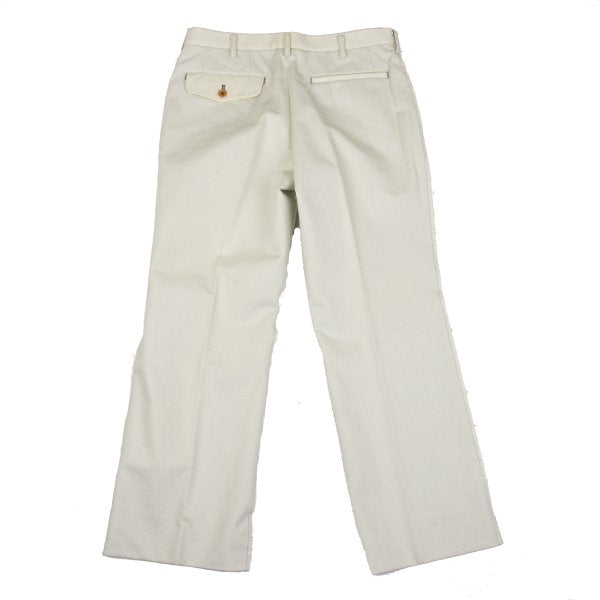 COMME des GARCONS HOMME Ecru Raw Edge Cotton Pants Size S