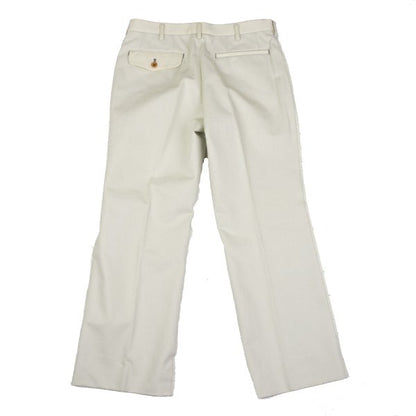 COMME des GARCONS HOMME Ecru Raw Edge Cotton Pants Size S