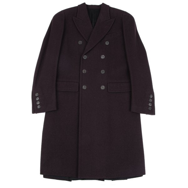 Jean Paul GAULTIER HOMME Bordeaux Wool Lapel Coat Size 48