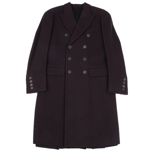 Jean Paul GAULTIER HOMME Bordeaux Wool Lapel Coat Size 48